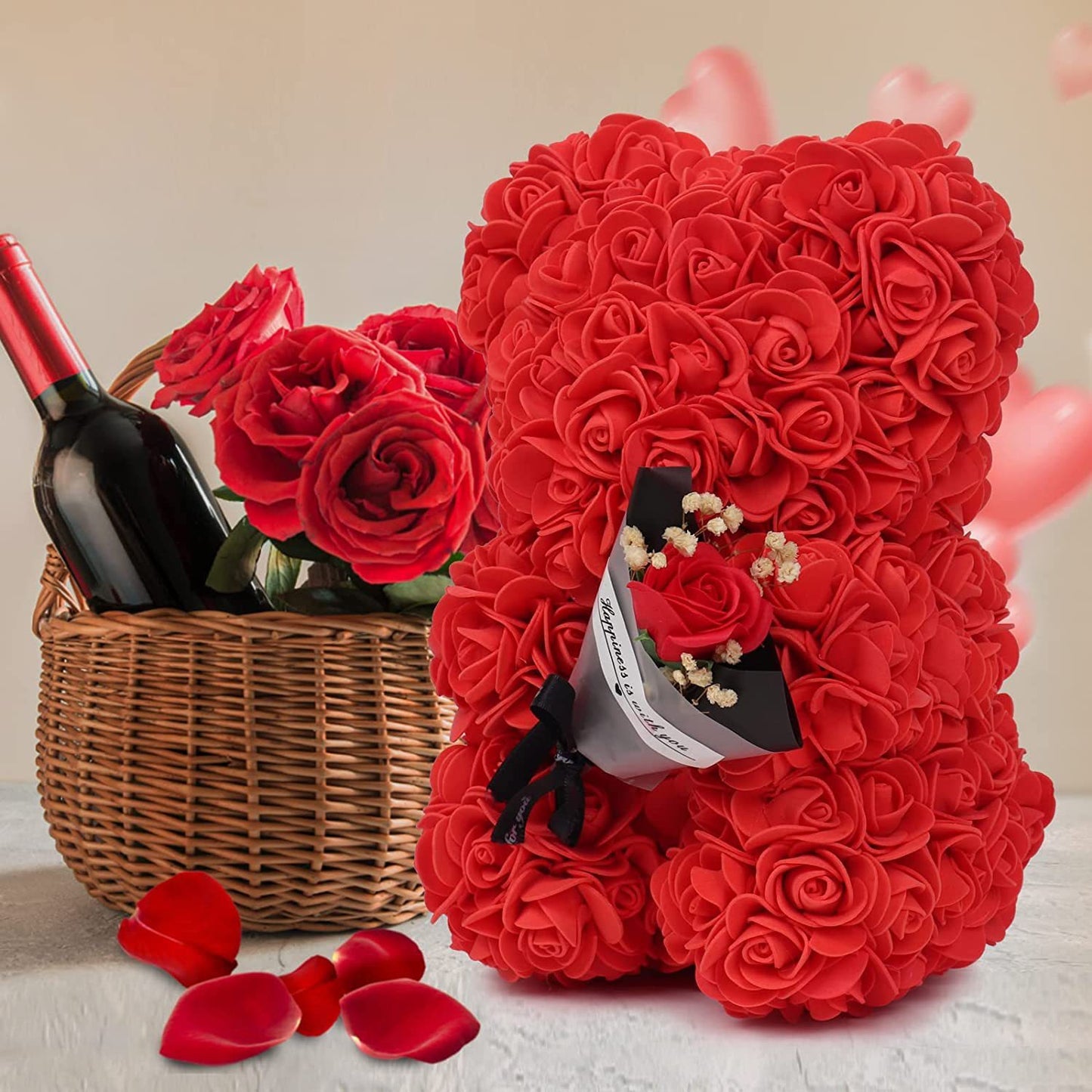 Handmade Rose Bear